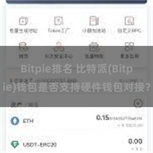 Bitpie排名 比特派(Bitpie)钱包是否支持硬件钱包对接？