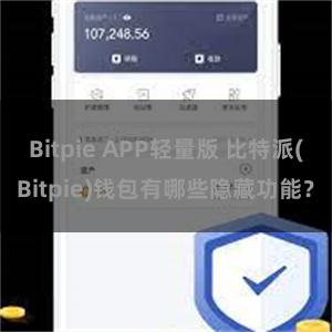 Bitpie APP轻量版 比特派(Bitpie)钱包有哪些隐藏功能？