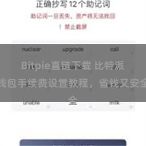 Bitpie直链下载 比特派钱包手续费设置教程，省钱又安全