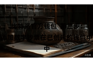 比特派官方钱包  第三步：添加数字钞票在已创建的钱包中